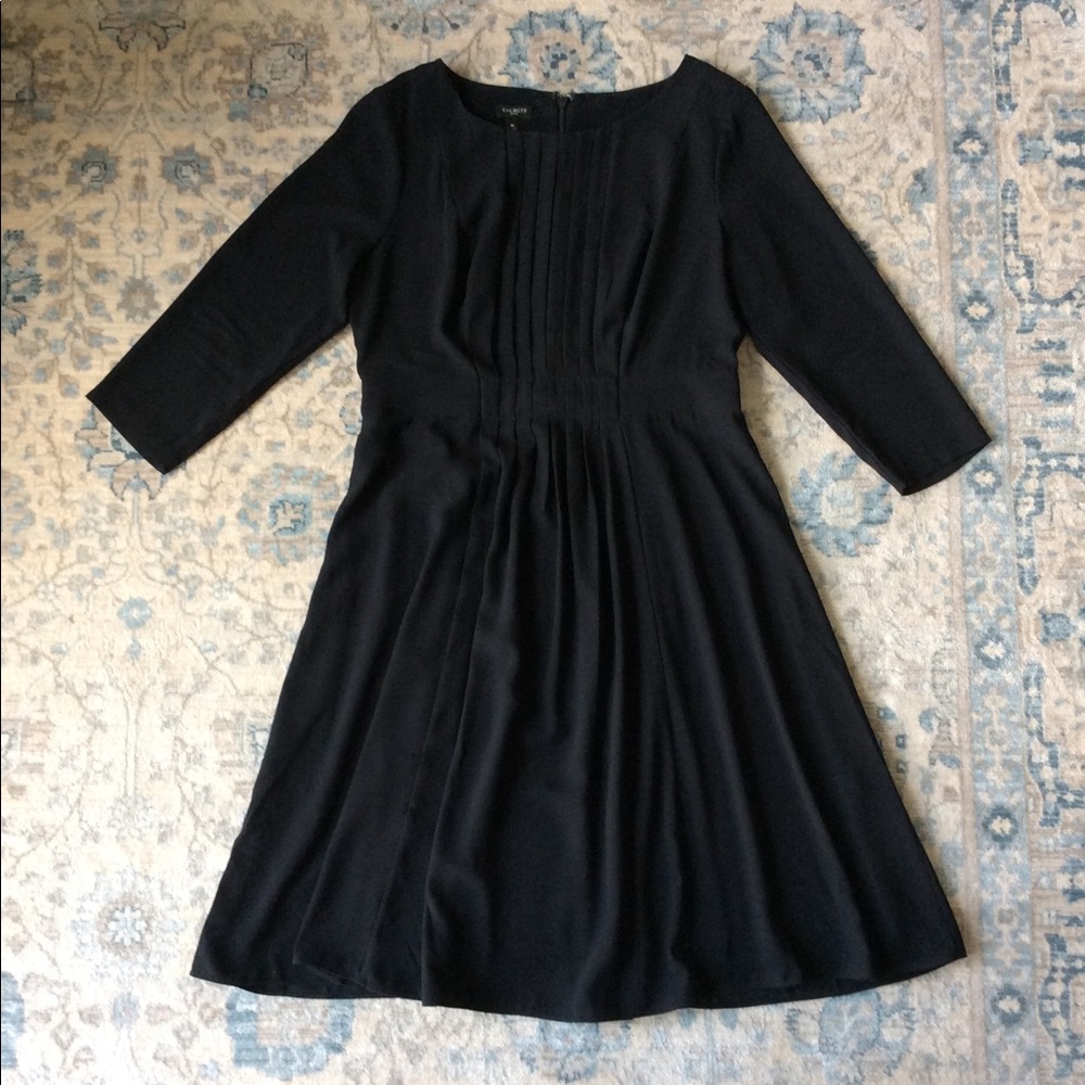 Talbots a-line little black dress 8p 8 lbd EUC